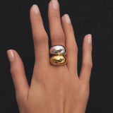 Mixed-Metal Dome-Ring Stack