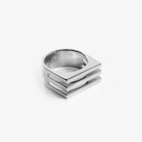 Triple Block Ring 925 Sterling Silber