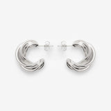 Twisted Rope Ohrring 925 Sterling Silber